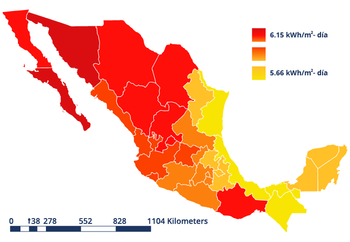 Energía solar global (fuente : IIE.org)